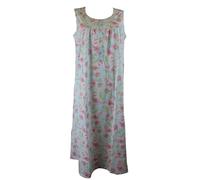 Linclalor Camicia Notte Spalla Larga 100% Cotone Maglina Taglie Forti E CALIBRATE Fino alla TG.60 Art.75169 Cielo (Cielo, 50)