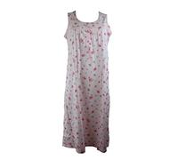 Linclalor Camicia Notte Spalla Larga in Maglina di Puro Cotone con carré Art.74669bis (62, Rosa Bubble)