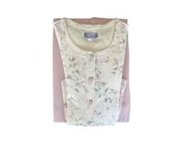 Linclalor Pigiama Donna Interlock Cotone Invernale Serafino e Aperto avanti (IT, Numero, 54, Regular, Regular, Rosa Aurora)