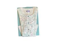 Linclalor Pigiama Donna Interlock Cotone Invernale Serafino e Aperto avanti (IT, Numero, 58, Regular, Regular, Vetro)