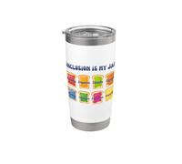 L'inclusione è il mio Jam and Toast Advocate Diversità Educare Bicchiere termico in acciaio inox doppia parete