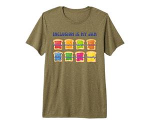 L'inclusione è Il Mio Jam And Toast Advocate Diversità Educare Maglietta Premium