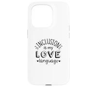L'inclusione è il mio linguaggio d'amore - Consapevolezza dell'autismo Custodia per iPhone 15 Pro