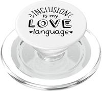 L'inclusione è il mio linguaggio d'amore - Consapevolezza dell'autismo PopSockets PopGrip per MagSafe