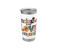 L'inclusione è il mio linguaggio d'amore SPED Insegnante di educazione speciale Bicchiere termico in acciaio inox doppia parete