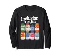 L'inclusione è la mia marmellata Inspirational Empatia Rispetto Uomini Donne Maglia a Manica