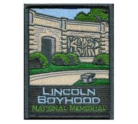 Lincoln Boyhood Nazionale Memoriale Toppa Indiana Frontier Viaggi Ricamato Ferro