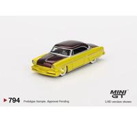 Lincoln Capri Hot Rod 1954 Giallo Lime LHD In Scala 1:64 Mini GT 00794L