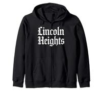 Lincoln Heights Los Angeles 323 Latino Chicano NELA 213 Felpa con Cappuccio