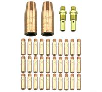 Lincoln - Set di 32 punte per saldatura MIG compatibili con saldatori MB15 15AK con opzioni da 0,030 pollici e 0,035 pollici (B)