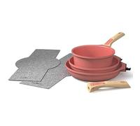 L'incredibile kit padelle e padella con manico rimovibile - marshmallow