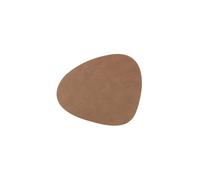 LIND DNA Tovaglietta in pelle Nupo ovale 37x44 cm marrone