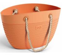 LINDA BAG BORSA MARE IN PLASTICA COLORATA,VIMINI, MANICO IN CORDA ITALY