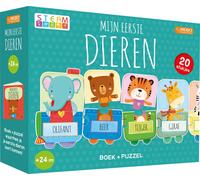 Linda Beukers Matteo Gaule Rebo Puzzeltrein 20 stukjes en boek - Mi (Tascabile)