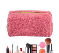Linda Dressing Bag - Sacchetto per il trucco peloso - Borsa da viaggio della grande capacità | Comoda testa della protezione organizer cosmetica per mamma, fidanzata, donne, rosa., descrizione