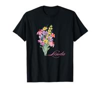 Linda personalized cute for her cottagecore wildflower Maglietta
