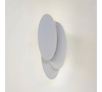 Lindby applique a LED Kolme, bianco, plastica, 28 cm LINDBY