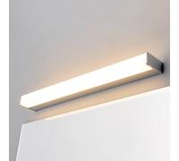 Lindby Applique a LED Philippa, angolare, 59 cm, cromo, IP44 LINDBY