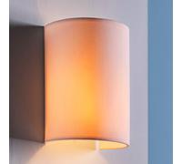 Lindby, applique Annalisa, altezza 20 cm, bianco, tessuto LINDBY