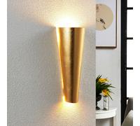 Lindby Applique Conan di forma compiuta in oro LINDBY