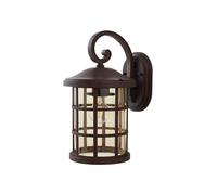 Lindby Applique da esterni dimmerabile (Antico) colore Marrone, applique lampada LED outdoor per facciata/parete terrazzo e balcone