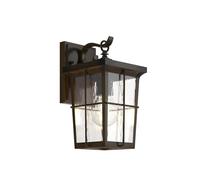 Lindby Applique da esterni dimmerabile (Antico) colore Marrone, in Alluminio applique lampada LED outdoor per facciata/parete terrazzo e balcone