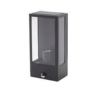 Lindby Applique da esterni dimmerabile con sensore di movimento colore Nero, in Acciaio Inox parete esterna/parete casa abitazione terrazzo und balcone