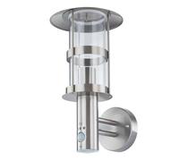 Lindby Applique da esterni dimmerabile con sensore di movimento (Moderno) colore Grigio, in Acciaio Inox parete esterna/parete casa abitazione terrazzo und balcone