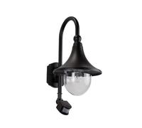 Lindby Applique da esterni dimmerabile con sensore di movimento (Moderno) colore Nero, in Alluminio parete esterna/parete casa abitazione terrazzo und balcone