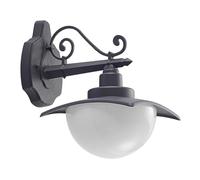 Lindby Applique da esterni dimmerabile (Country) colore Nero, in Alluminio applique lampada LED outdoor per facciata/parete terrazzo e balcone