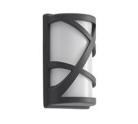 Lindby Applique da esterni dimmerabile (Moderno) colore Nero, in Alluminio applique lampada LED outdoor per facciata/parete terrazzo e balcone