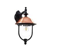 Lindby Applique da esterni dimmerabile (Vintage) colore Marrone, in Alluminio applique lampada LED outdoor per facciata/parete terrazzo e balcone