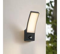 Lindby Applique da esterni LED Ilvita, sensore, antracite, IP54 LINDBY