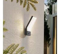 Lindby applique da esterni LED Korvik, 26 cm, antracite, sensore LINDBY