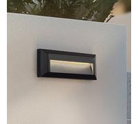 Lindby applique da esterni LED Peker, nera, set da 2, PC 10025736