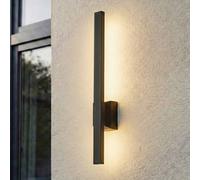 Lindby applique da esterni LED Sakari, nera, alluminio, altezza 50 cm LINDBY