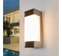 Lindby Applique da esterni LED Severina, altezza 25 cm, acciaio inossidabile LINDBY