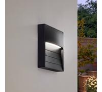 Lindby Applique da esterno a LED Elissa, nero, plastica, CCT LINDBY