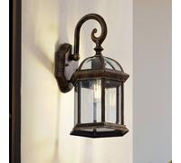 Lindby Applique da esterno Adelisa, oro antico, alluminio, altezza 39 cm LINDBY