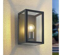 Lindby applique da esterno Giavanna, 28 cm, antracite, IP44, E27 LINDBY