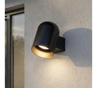 Lindby Applique da esterno Lupil, nera, metallo, GU10, IP44 LINDBY