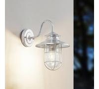 Lindby applique da esterno Naleta, argento galvanizzato, acciaio LINDBY