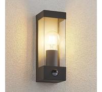 Lindby applique da esterno Tilian, sensore, altezza 25 cm, antracite LINDBY