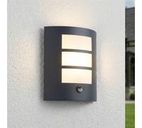 Lindby applique da esterno Vimal, sensore, E27, 26 cm, alluminio 10012791