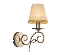 Lindby Applique dimmerabile colore Marrone, in Tessuto ad es. Soggiorno & Sala da pranzo applique tessuto