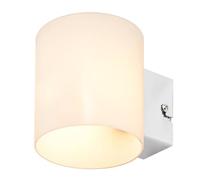 Lindby Applique dimmerabile (Moderno) colore Bianco, in Vetro ad es. Soggiorno & Sala da pranzo applique