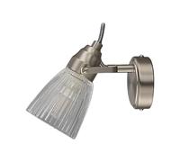 Lindby Applique dimmerabile (Moderno) colore Grigio, in Vetro ad es. Bagno applique per bagno