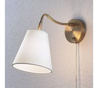 Lindby Applique (Antico) colore Oro ad es. Soggiorno & Sala da pranzo applique in tessuto,