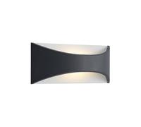 Lindby Applique LED da esterni (Moderno) colore Nero, in Alluminio lampadina inclusa applique lampada outdoor per facciata/parete terrazzo e