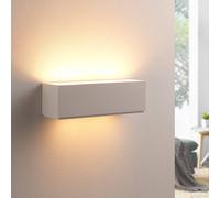 Lindby Applique Lidby Benno, 29 cm, gesso, bianco, angolare, G9 LINDBY